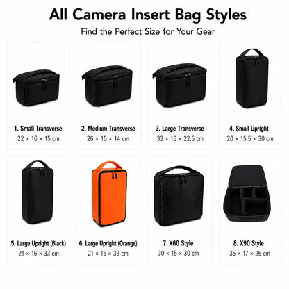 Waterproof DSLR Camera Insert Bag - Shockproof Protection & Travel