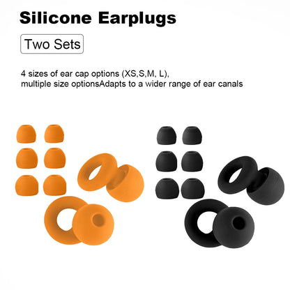 Bouchons d’oreilles silicone voyage – Réduction bruit, sommeil en avion