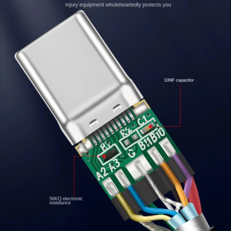 USB-C Fast Charging Cable 60W Travel – 10Gbps Transfer, 1m & 2m