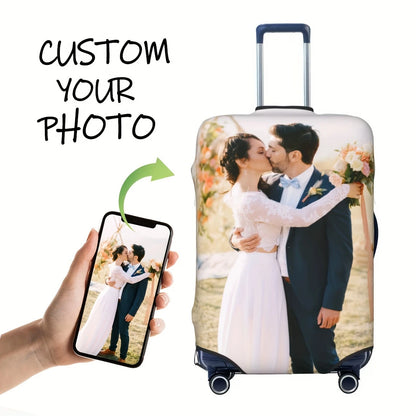 Housse de valise personnalisée avec photo – Impression recto verso, élastique & lavable