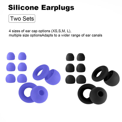 Bouchons d’oreilles silicone voyage – Réduction bruit, sommeil en avion