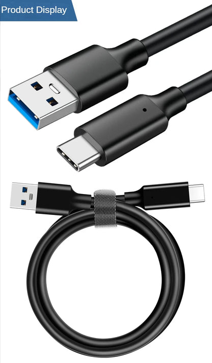 USB-C Fast Charging Cable 60W Travel – 10Gbps Transfer, 1m & 2m