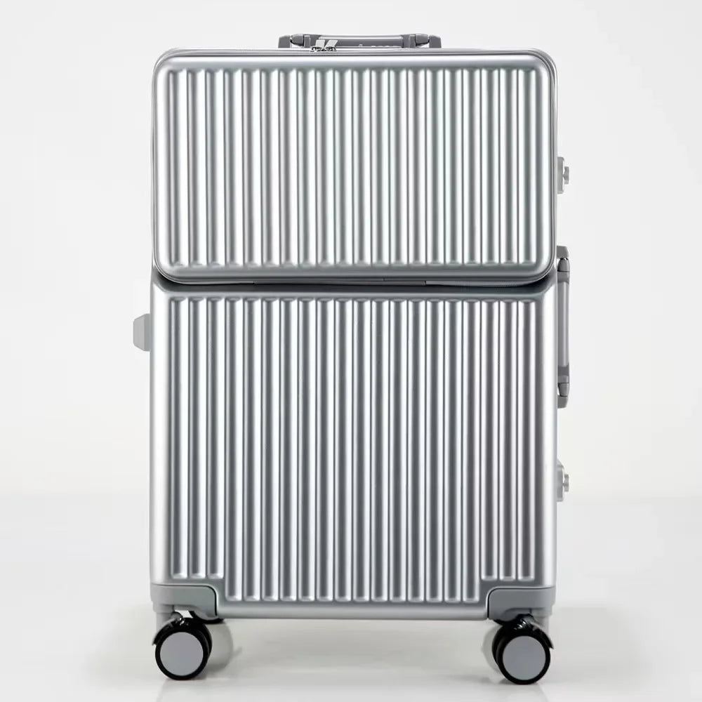 Aluminum Cabin Suitcase with USB Port – Modern Design & 360° Wheels