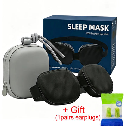 3D Eye Contour Sleep Mask – Blackout, Adjustable & Travel