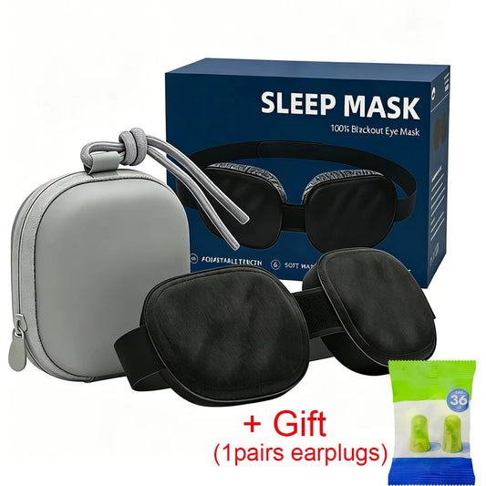 Masque de sommeil 3D contour des yeux – Occultant, réglable & voyage