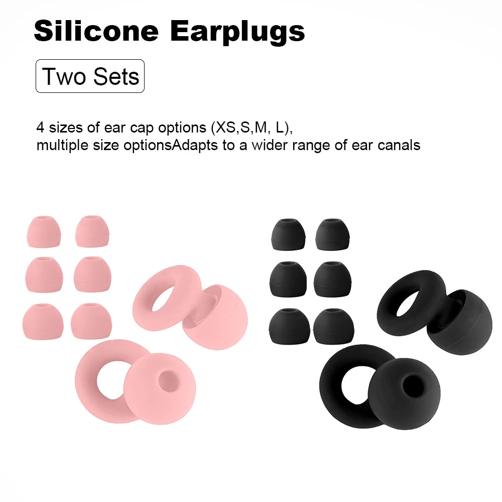 Bouchons d’oreilles silicone voyage – Réduction bruit, sommeil en avion