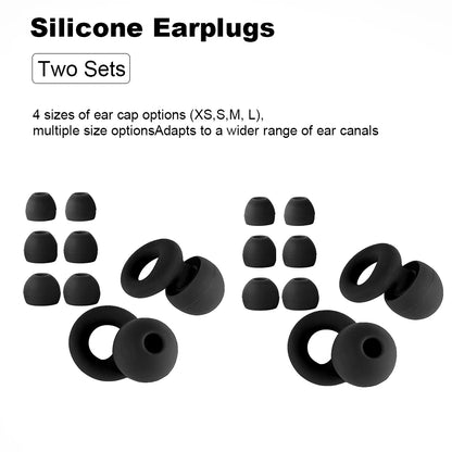 Bouchons d’oreilles silicone voyage – Réduction bruit, sommeil en avion