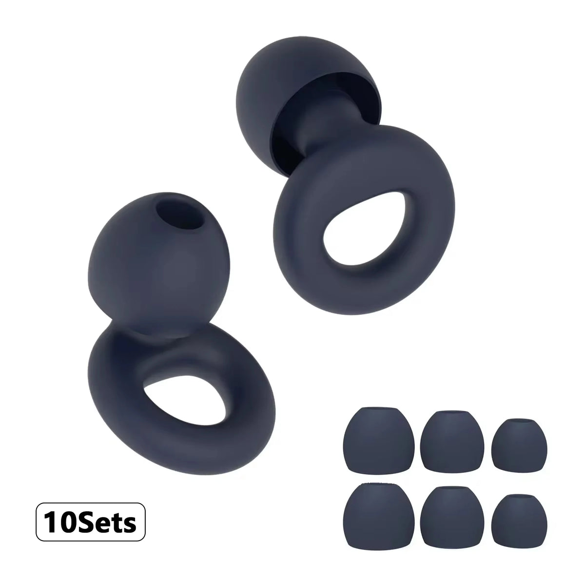 Bouchons d’oreilles silicone voyage – Réduction bruit, sommeil en avion