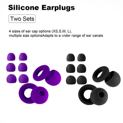 Bouchons d’oreilles silicone voyage – Réduction bruit, sommeil en avion