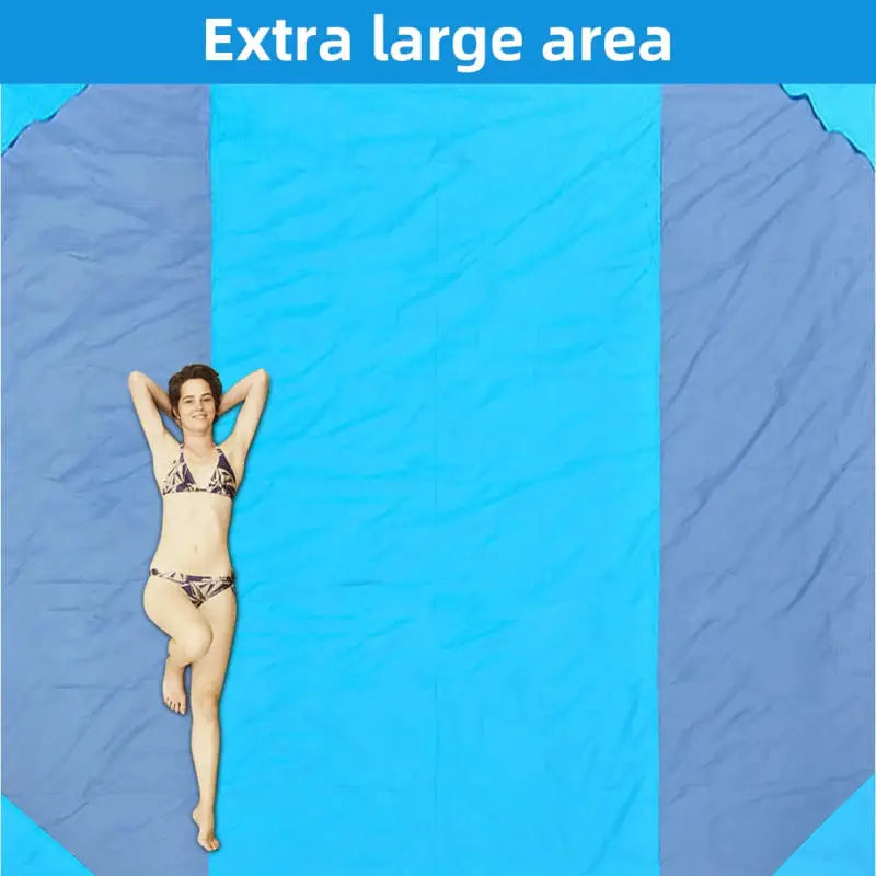 Couverture de Plage Imperméable & Anti-sable – Légère & Compacte