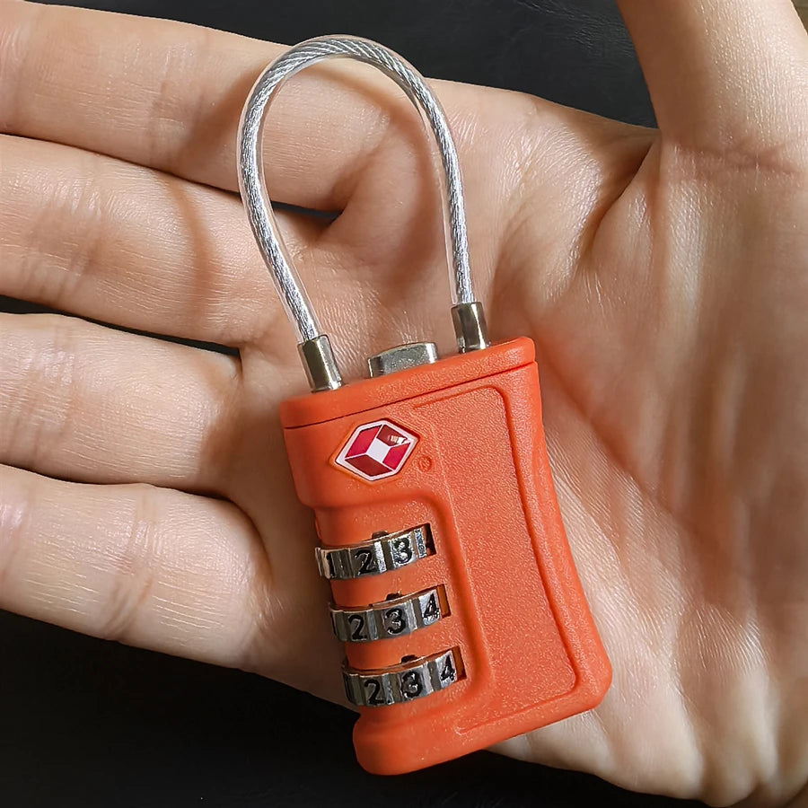 Cadenas TSA pour Valise – Set de 4, Code à 3 Chiffres & Design Bicolore