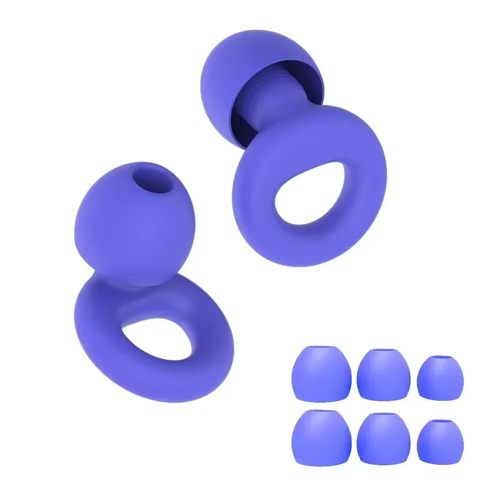 Bouchons d’oreilles silicone voyage – Réduction bruit, sommeil en avion