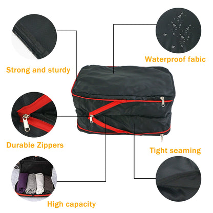 Cubes de rangement valise imperméables – Double compartiment propre/sale