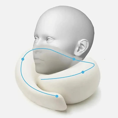 Oreiller voyage mémoire de forme – Support cervical ajustable