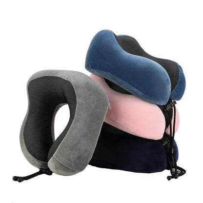 Oreiller cervical en mousse à mémoire de forme – Voyage avion & sommeil