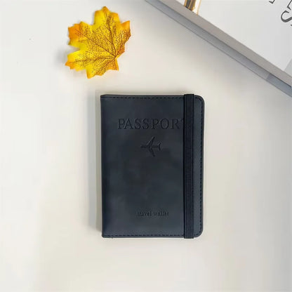 Pochette Passeport en Cuir Anti-RFID – Porte-cartes & Portefeuille Voyage