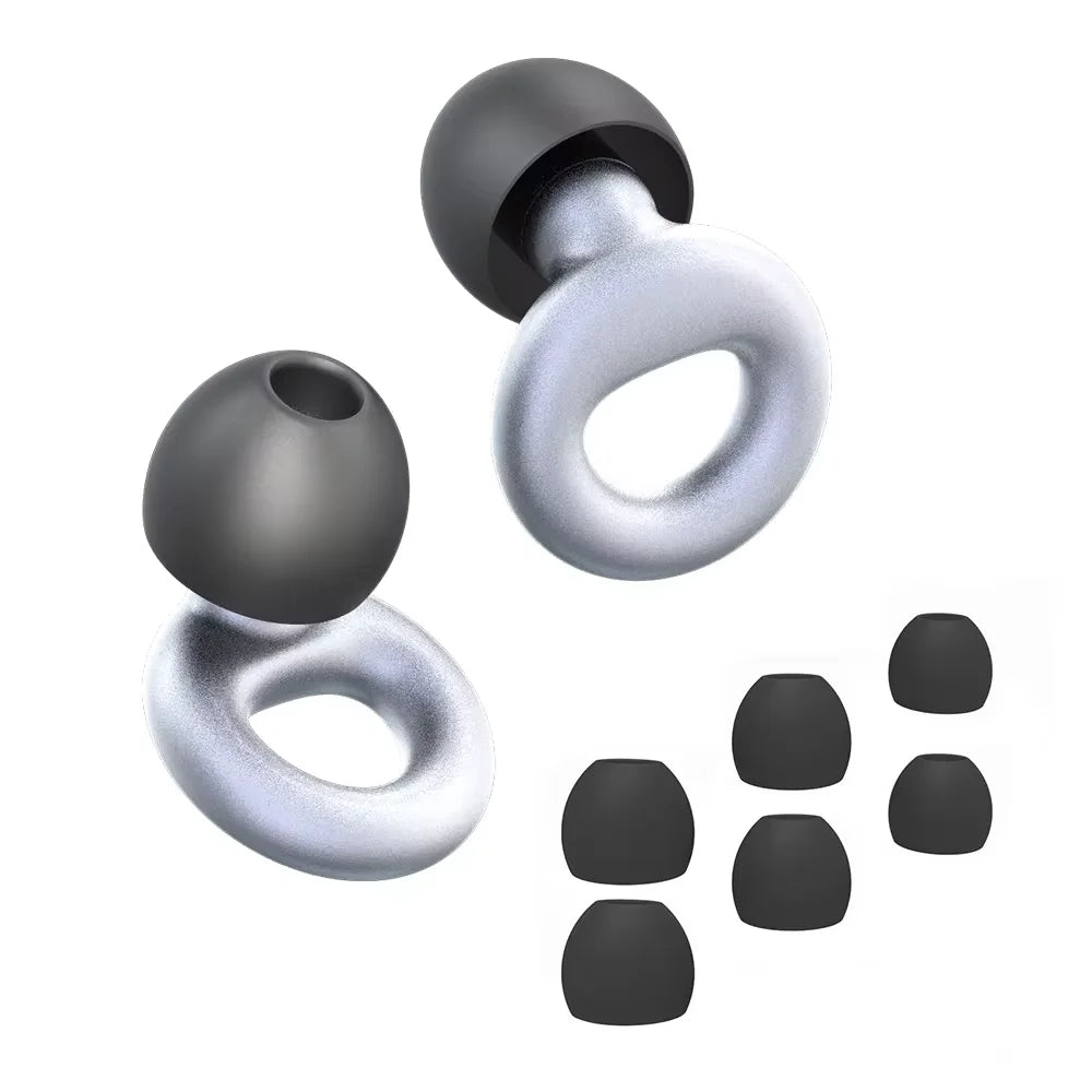 Bouchons d’oreilles silicone voyage – Réduction bruit, sommeil en avion