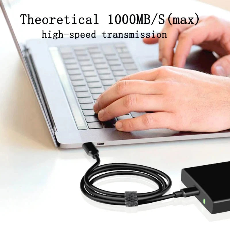 USB-C Fast Charging Cable 60W Travel – 10Gbps Transfer, 1m & 2m