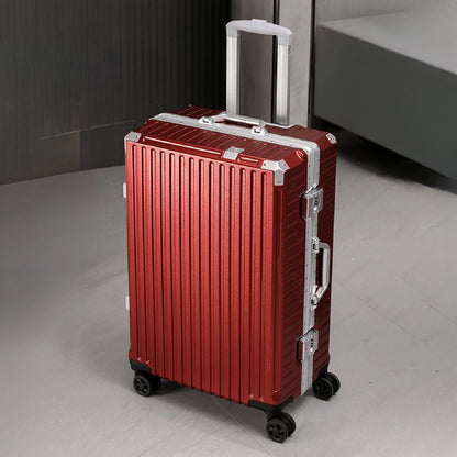 Valise trolley à cadre aluminium 20"-28" – Port USB, serrure à combinaison & roues spinner