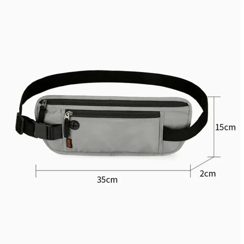 Ceinture Banane Anti-RFID – Porte-monnaie & Passeport Caché pour Voyage