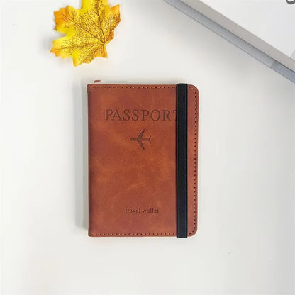 Pochette Passeport en Cuir Anti-RFID – Porte-cartes & Portefeuille Voyage