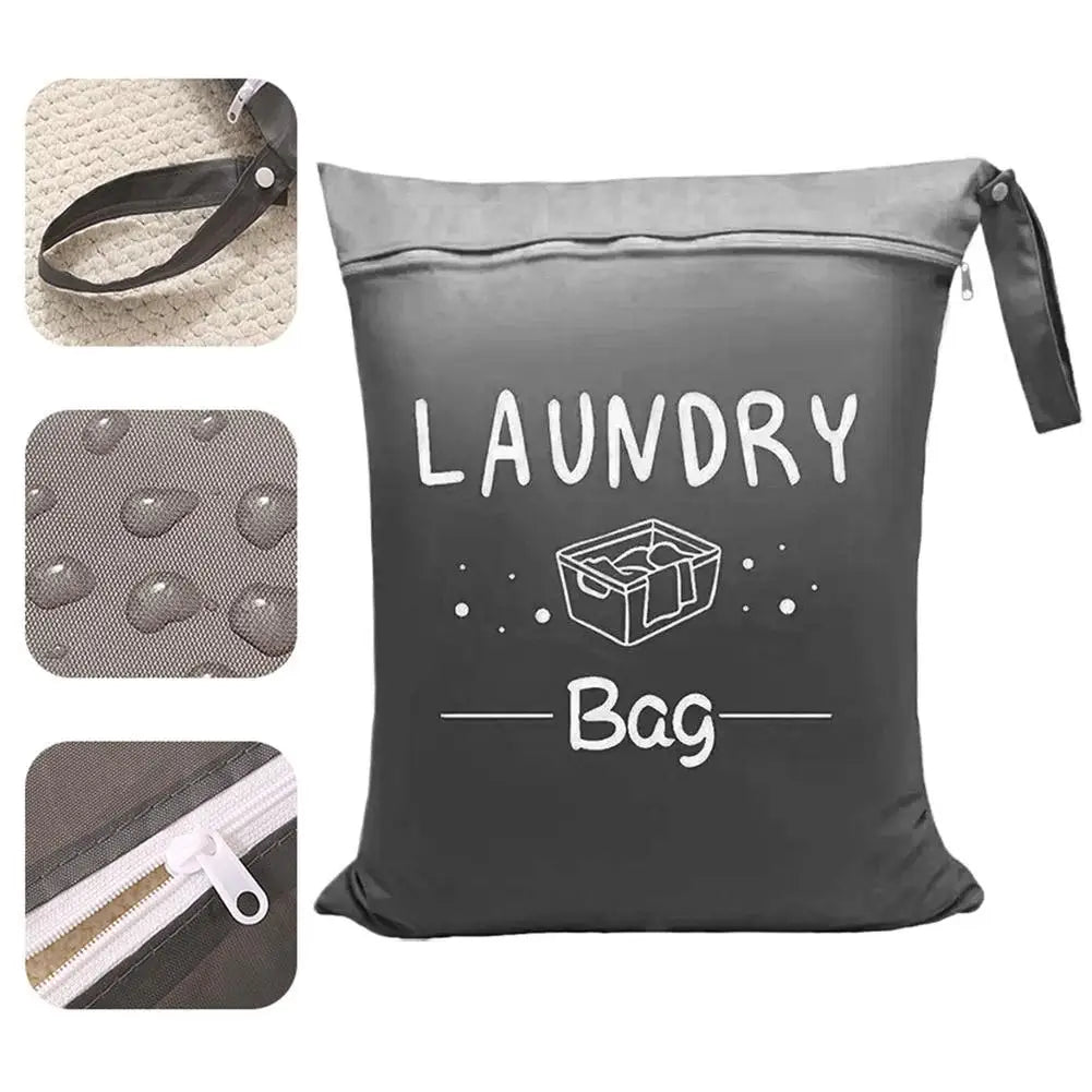 Large Travel Laundry Bag  Waterproof Portable Dirty Clothes Storage Bag  for Gym Clothes Swimming Yoga  Clothes Organizer Bag