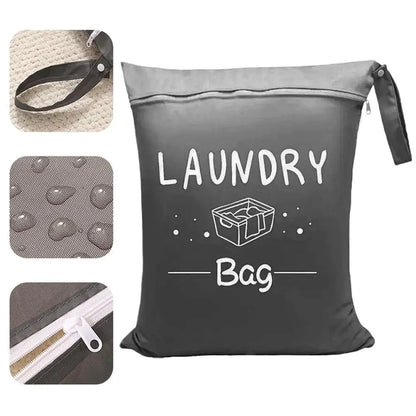 Large Travel Laundry Bag  Waterproof Portable Dirty Clothes Storage Bag  for Gym Clothes Swimming Yoga  Clothes Organizer Bag