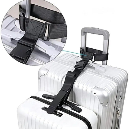 Travel Luggage Strap Suitcase Belt Elastic Telescopic Travel Bag Belt Set For Suitcase Fixed Belt Travel Buckle Strap