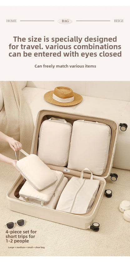 Set 4 cubes de rangement valise – Impérméable, léger & compressible