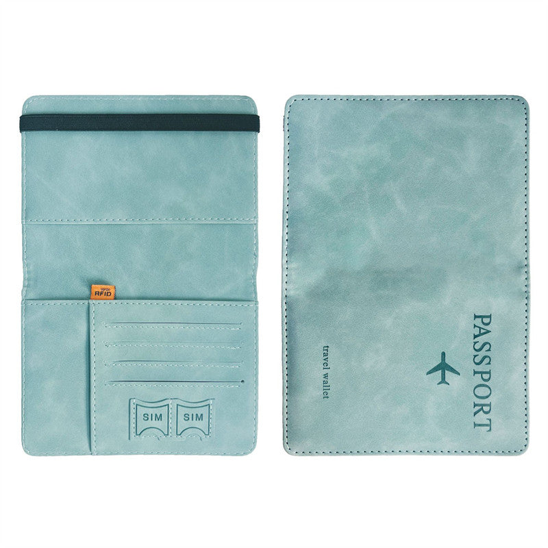 Pochette Passeport en Cuir Anti-RFID – Porte-cartes & Portefeuille Voyage