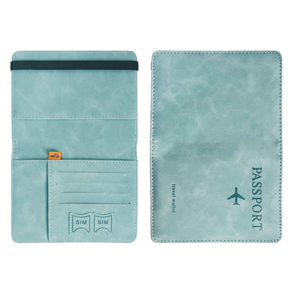 Pochette Passeport en Cuir Anti-RFID – Porte-cartes & Portefeuille Voyage