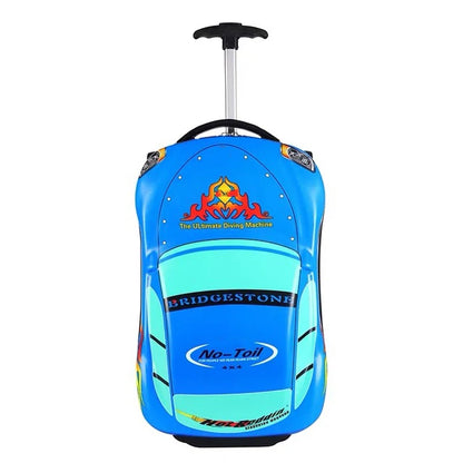 Valise enfant 3D à roulettes – Design voiture, garçon & fille