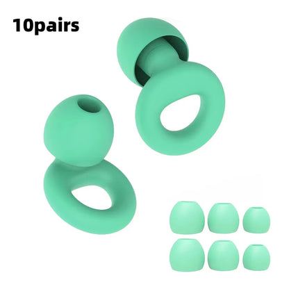 Bouchons d’oreilles silicone voyage – Réduction bruit, sommeil en avion