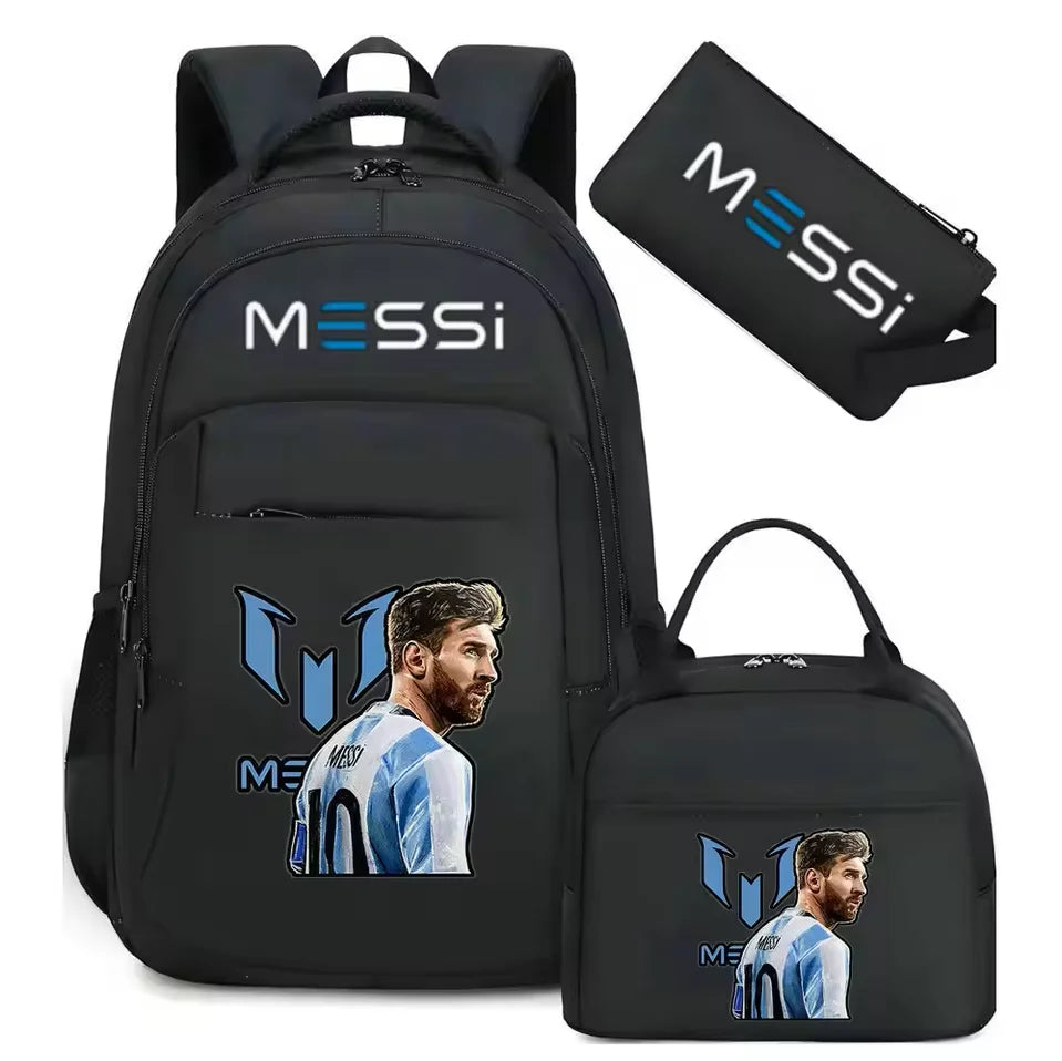 New Football Messi Backpack for Teen Boy Girl Back To School Bag Student Schoolbag Leisure Travel Sports Casual Backpacks