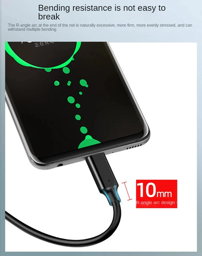USB-C Fast Charging Cable 60W Travel – 10Gbps Transfer, 1m & 2m