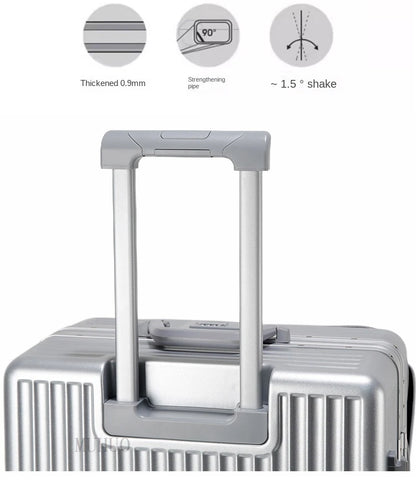 Aluminum Cabin Suitcase with USB Port – Modern Design & 360° Wheels