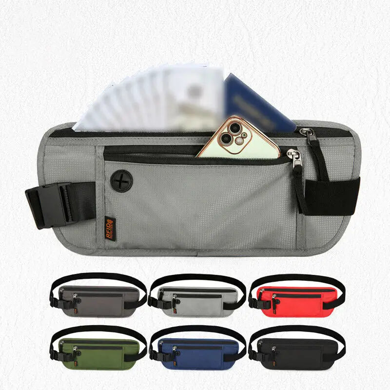 Ceinture Banane Anti-RFID – Porte-monnaie & Passeport Caché pour Voyage