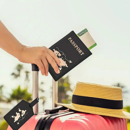 Pochette Passeport en Cuir Anti-RFID – Porte-cartes & Portefeuille Voyage