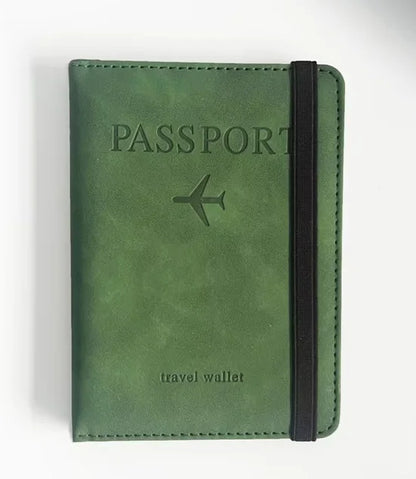 Pochette Passeport en Cuir Anti-RFID – Porte-cartes & Portefeuille Voyage