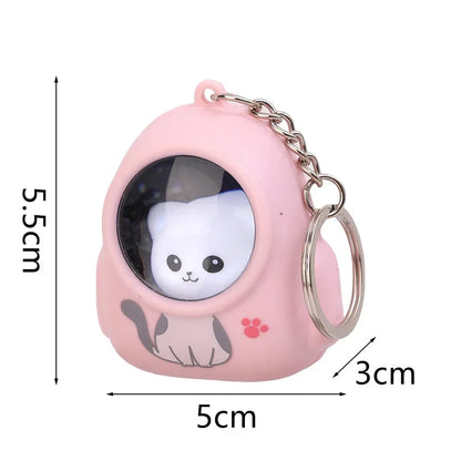 Luminous Backpack Astronaut Keychain Women Men Starry Sky Portable Cute Keychains Daily Travelling Bag Pendant Fashion Accessory
