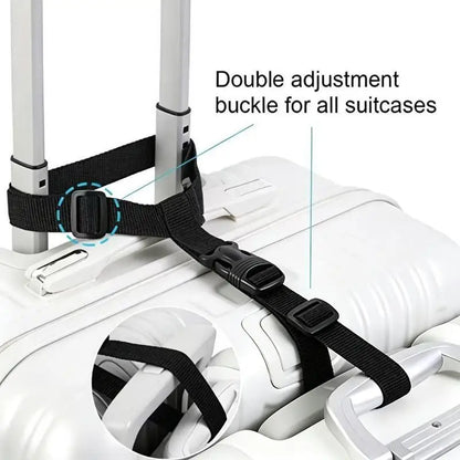 Travel Luggage Strap Suitcase Belt Elastic Telescopic Travel Bag Belt Set For Suitcase Fixed Belt Travel Buckle Strap