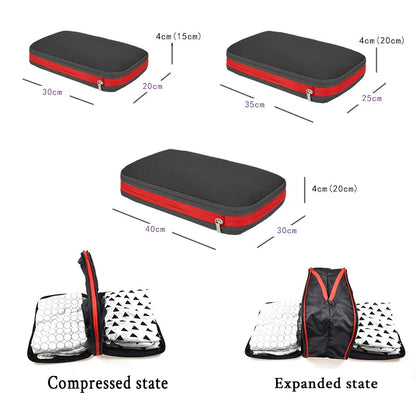 Cubes de rangement valise imperméables – Double compartiment propre/sale