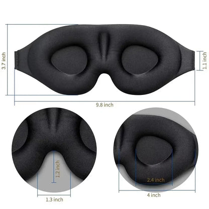 Masque de Sommeil 3D – Ultra-doux, Respirant & Zéro Pression