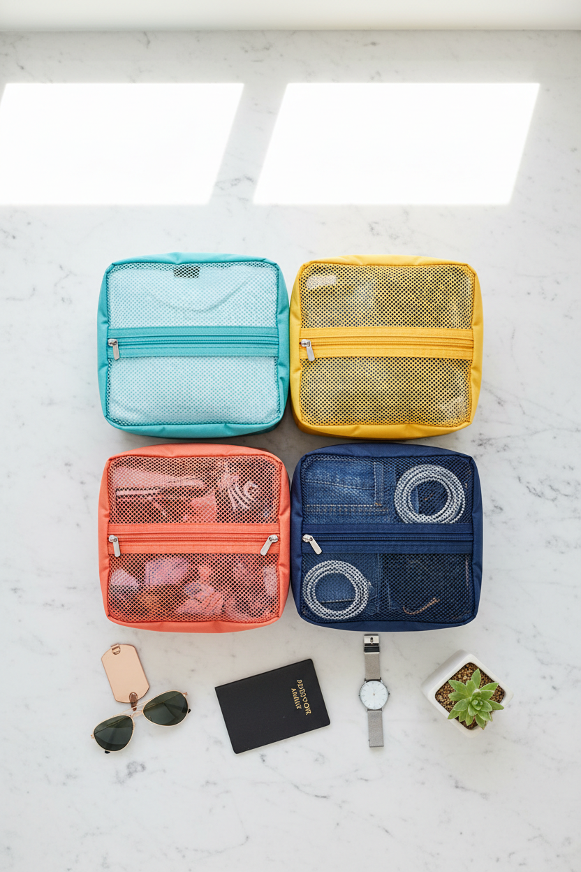 Set cubes de rangement flat lay Pinterest